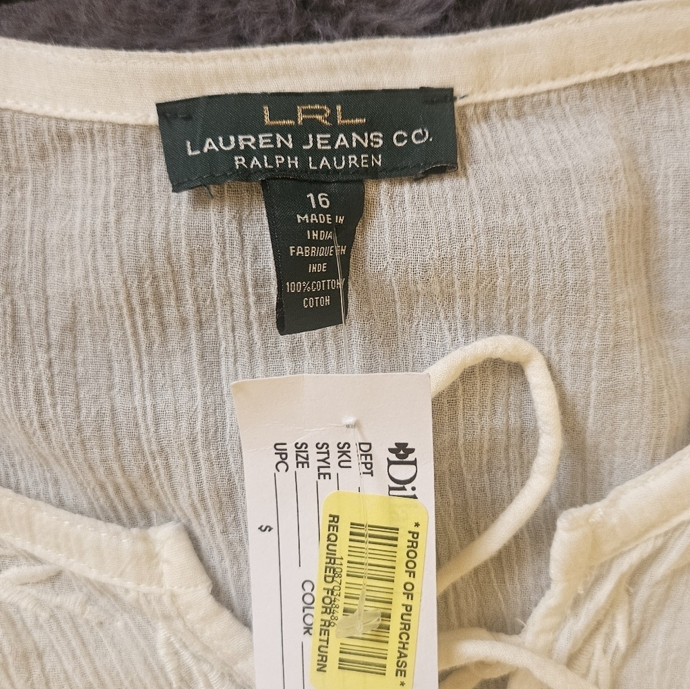 RAPH LAUREN LRL Elegant White Cold Shoulder Dress - Picture 3 of 10